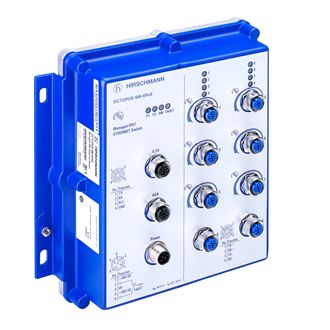 Managed IP67 Switch, 8 ports, supply voltage 24 VDC, Software L2P